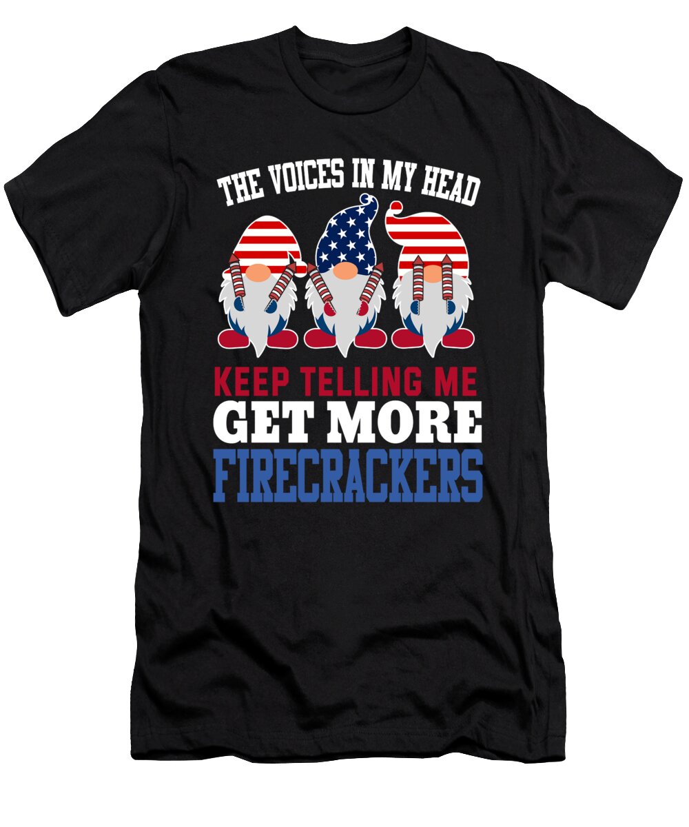 Fourth of July American Gnomies USA Me T-Shirt