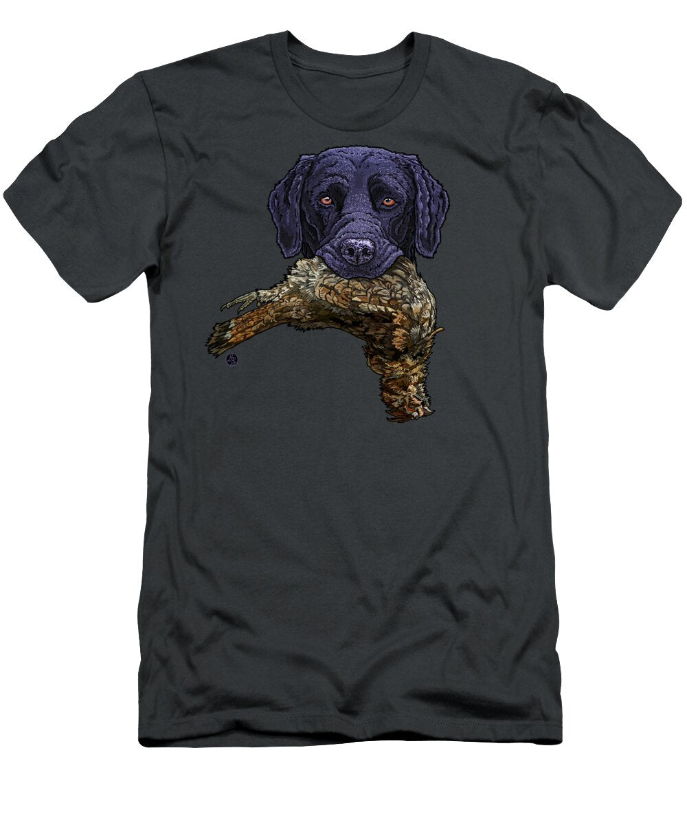 Fowl Mouth Black Labrador Retriever David Burgess T-Shirt