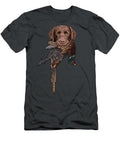 Fowl Mouth Chocolate Labrador Retriever with Pheasant David Burgess T-Shirt