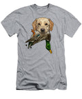 Fowl Mouth Yellow Labrador Retriever with Mallard David Burgess T-Shirt