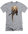 Fowl Mouth Yellow Labrador Retriever with Pheasant David Burgess T-Shirt