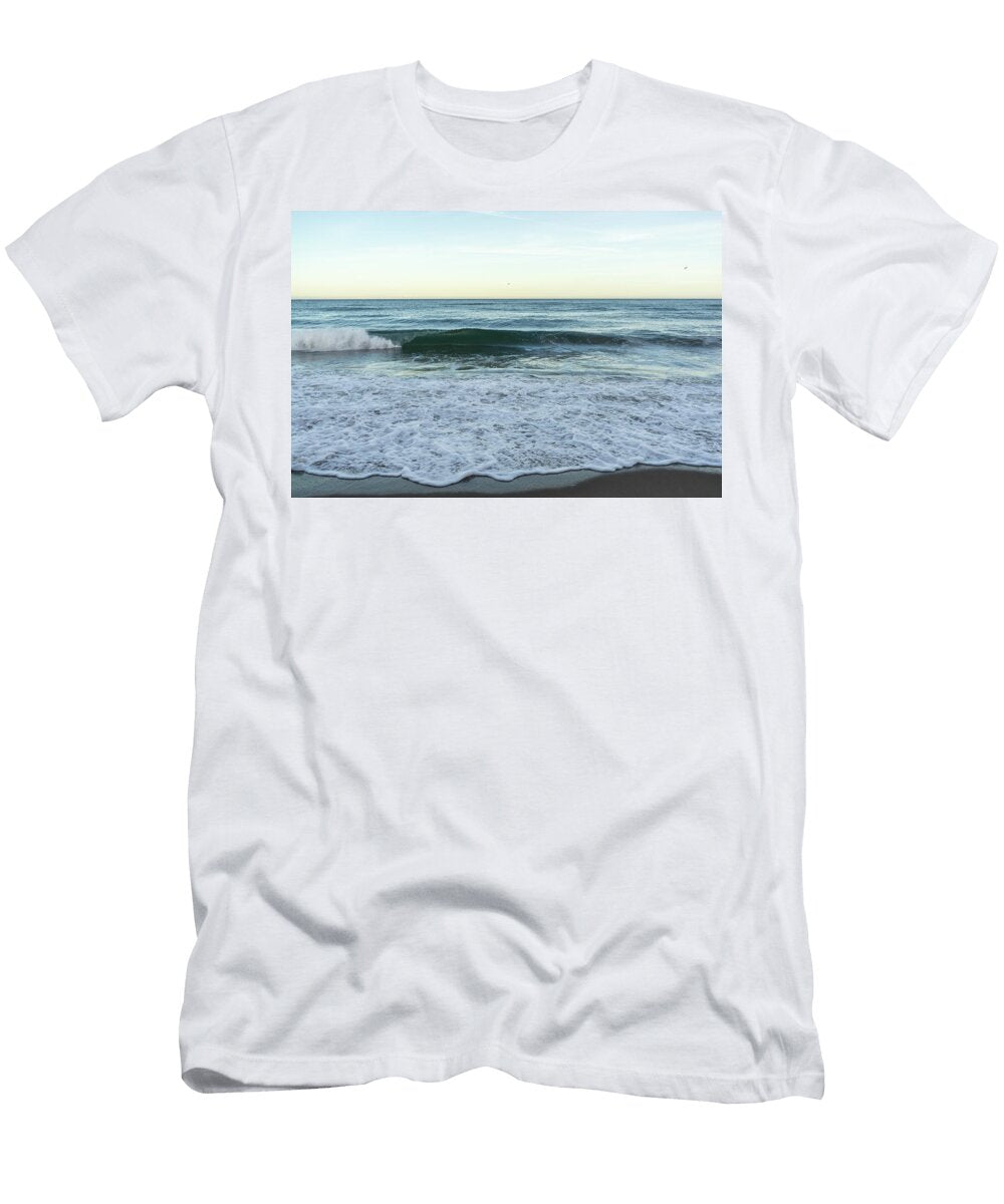 Free and Elemental Ocean Spume Surf and Sand Georgia Mizuleva T-Shirt