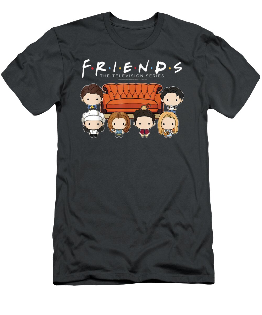 Friends Chibi Couch Crew Logo Taylar Anast T-Shirt