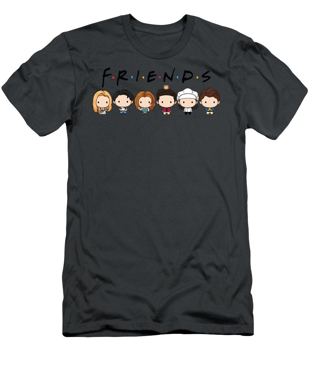 Friends Chibi Group Shot Lineup Lyang Shaun T-Shirt