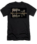 Frog in Waterhole At Night with Two Cape Buffalo in Ann Steve Toon Natureplcom T-Shirt