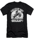 Fueled By Dirt and Braaap Vintage Dirt Bike Funny Motocross Lisa Stronzi T-Shirt