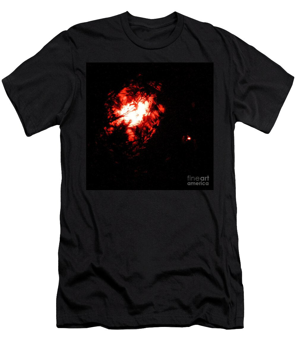 Funky Sunday Angry Moon Angry Planet Renee Trenholm T-Shirt