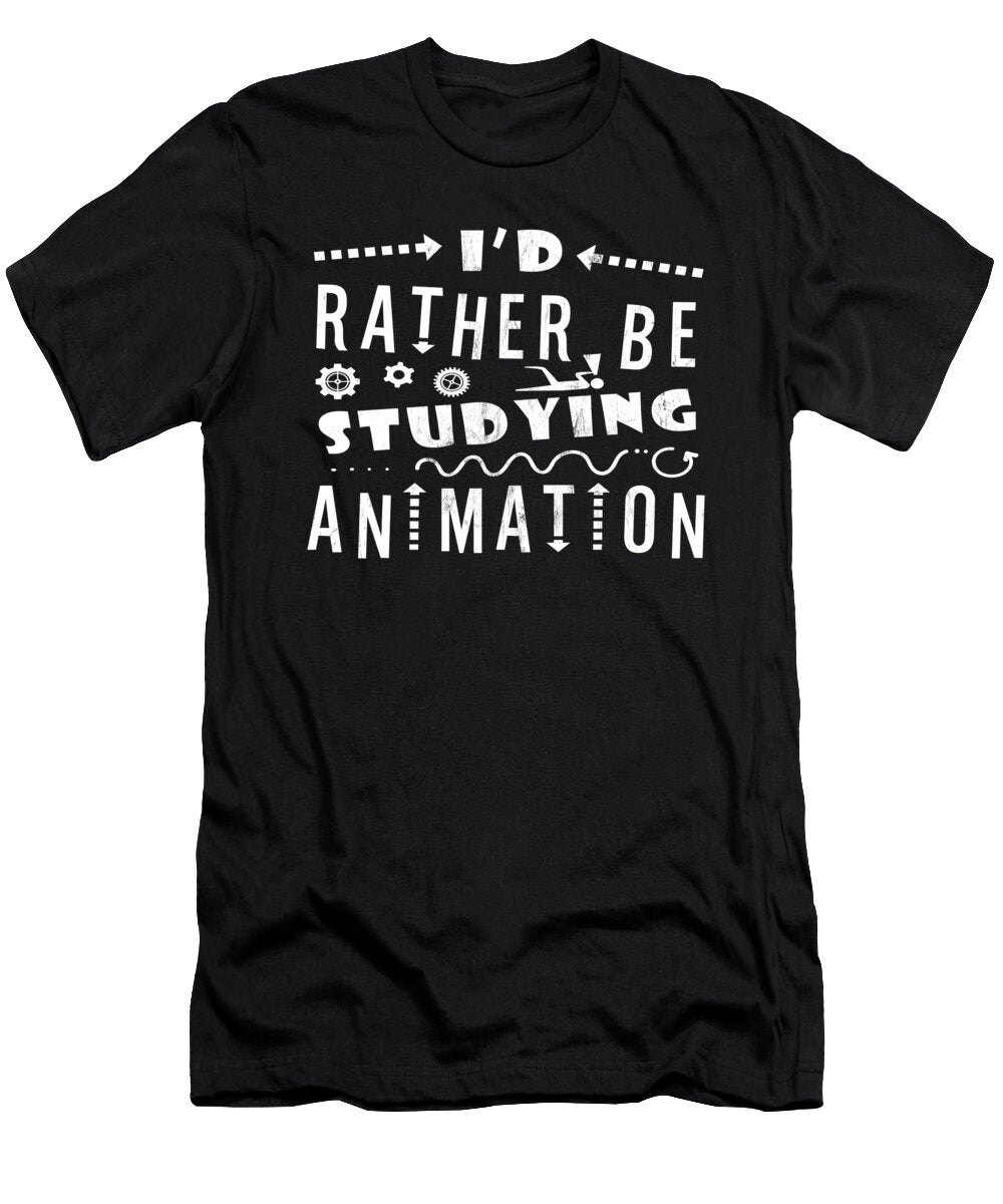 Funny Animation Student Animator Gift Print Noirty Designs T-Shirt
