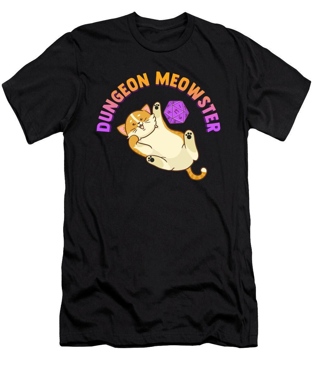 Funny Dungeon Meowster Fantasy Gaming Pun the Perfect Presents T-Shirt