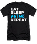 Funny Eat Sleep Anime Repeat Dnt Prints T-Shirt