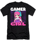 Funny Gamer Girl Anime and Gaming Chibi Graphic Video Games Dnt Prints T-Shirt