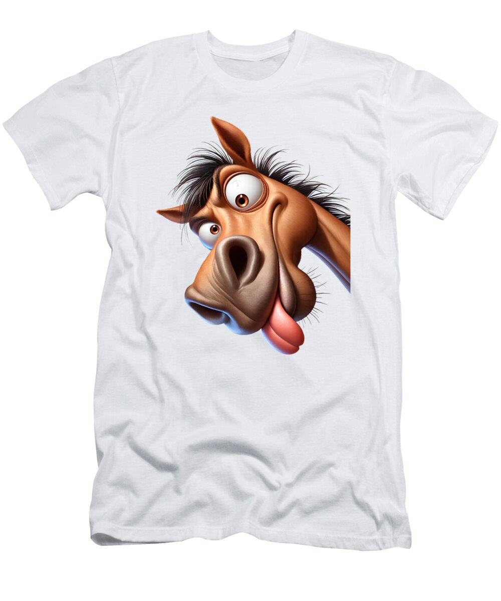 Funny Horse Horseback Riding Horse Lover Job T-Shirt