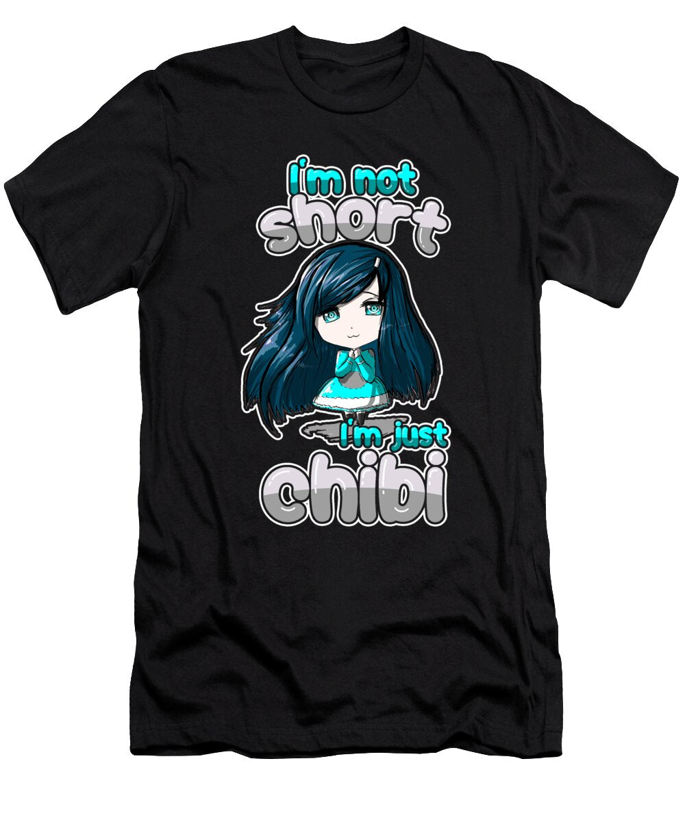 Funny Im Not Short Im Just Chibi Anime Pxl Design T-Shirt