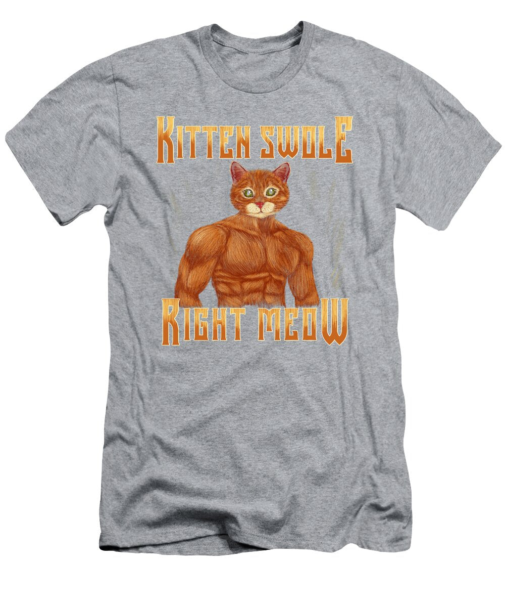 Funny Kitty Lifting Workout Gym Aubrey Alberic T-Shirt