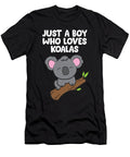 Funny Koala Boy Just a Boy Who Loves Koalas Eq Designs T-Shirt
