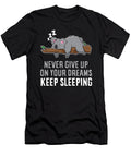 Funny Koala Never Give Up on Your Dreams Eq Designs T-Shirt
