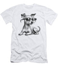 Funny Miniature Pinscher Dog Min Pin Sunglasses Studi Alex T-Shirt