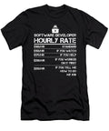 Funny Software Developer Hourly Rate Gift Orange Pieces T-Shirt