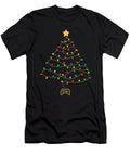 Funny Video Game Christmas Tree Lights Controller Licensed Art T-Shirt