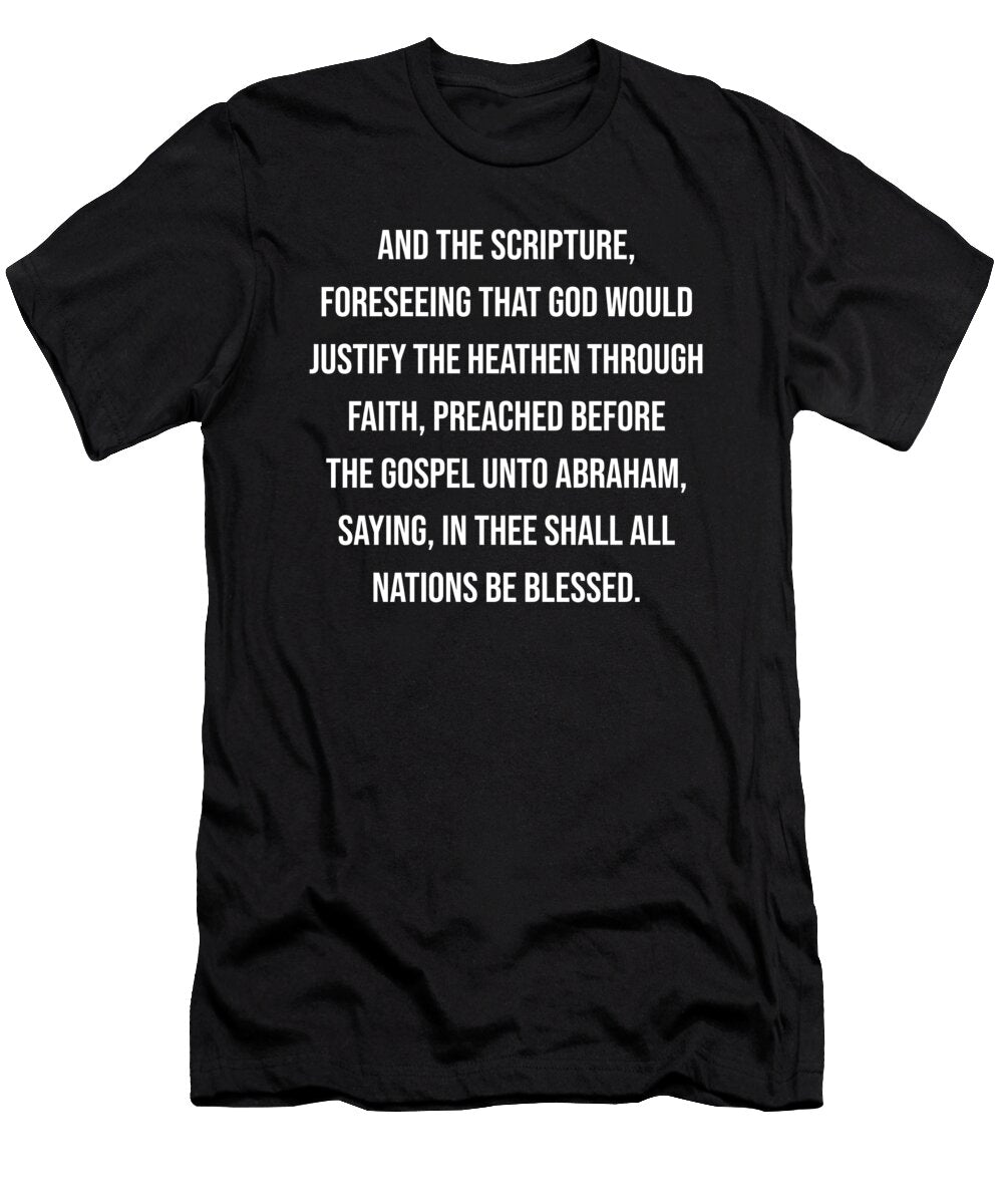Galatians 3 8 Vidddie Publyshd T-Shirt