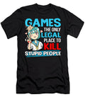 Gamer Animale Quote Video Game Streamer Fps Dnt Prints T-Shirt
