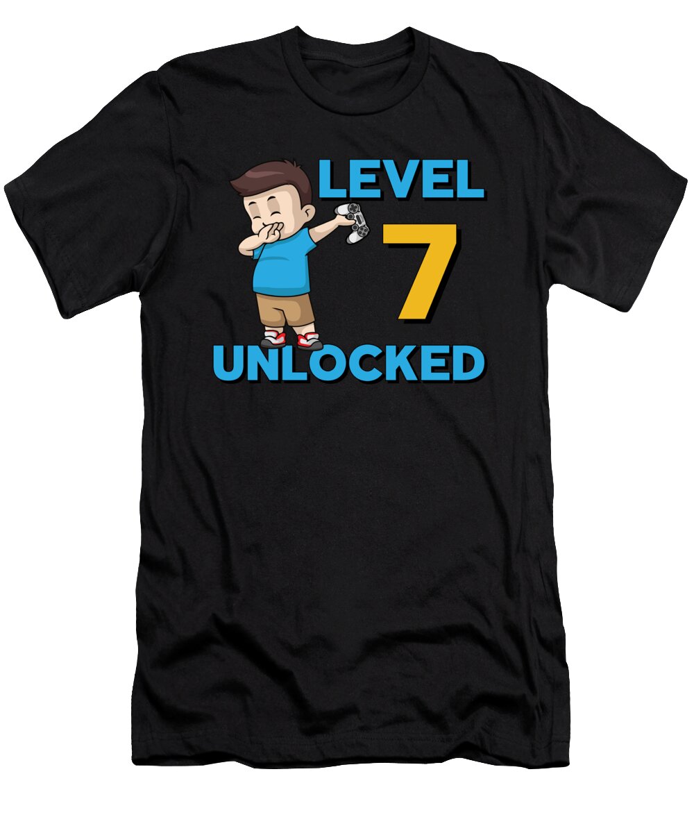 Gaming Game Gamer Console Seven Years Gift Idea Tshirtconcepts Marvin Poppe T-Shirt