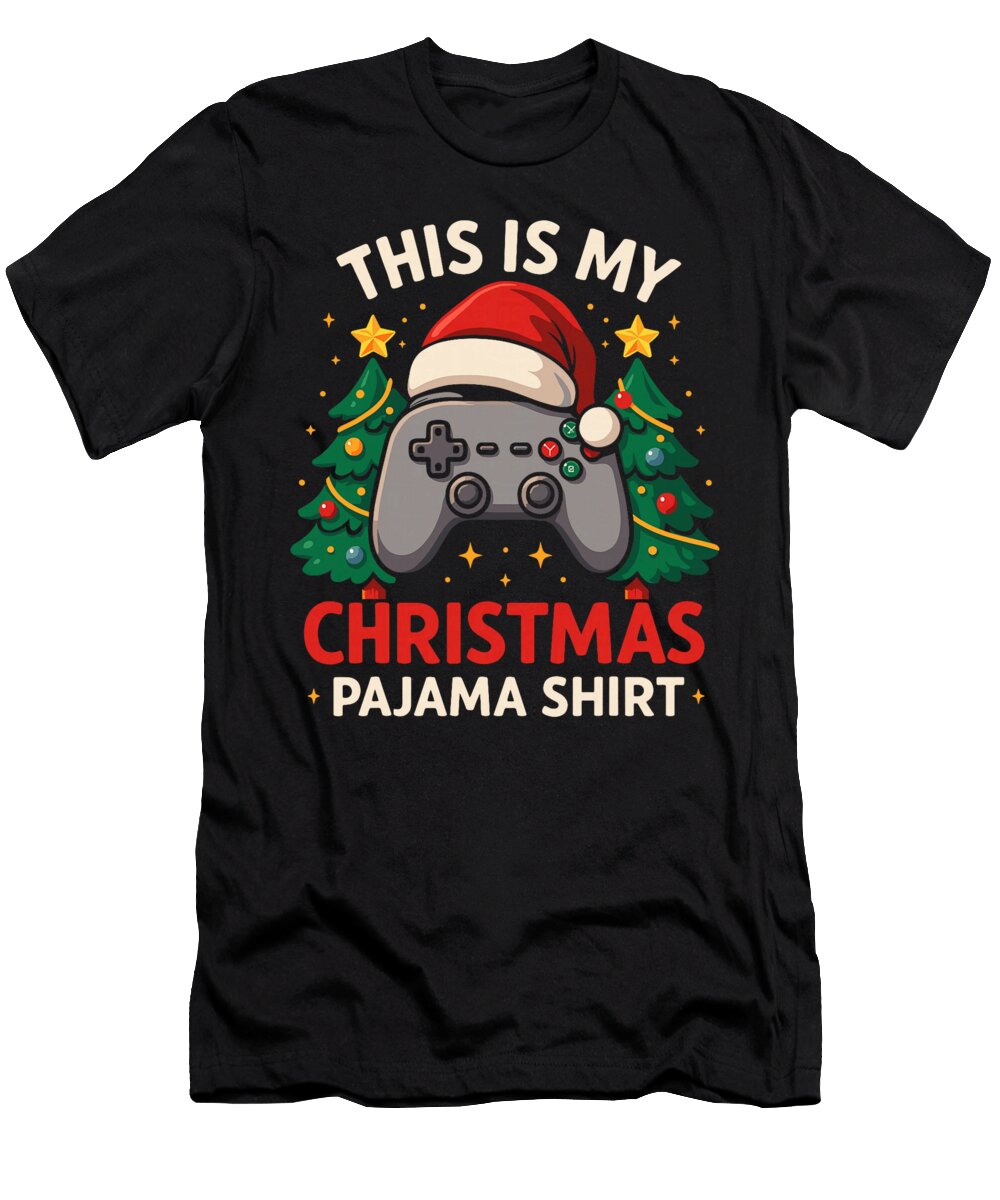 Gaming This Is My Christmas Pajama Boys Zyneu Gangd T-Shirt