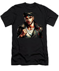 Gay Russian Biker Daddy Modernist Color Pride Graphic Design Iconic Lgbtq the Art of Gay Style T-Shirt