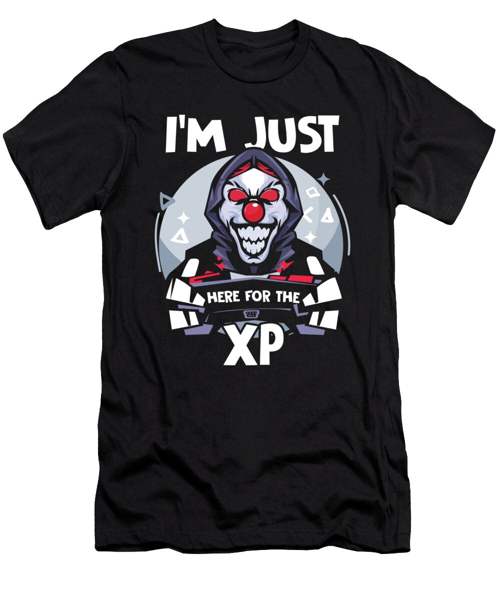 Geek Computer Games Video Gaming Video Gamer Im Just Here for the Xp Experience Thomas Larch T-Shirt