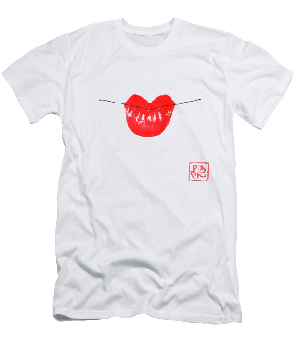 Geisha Lips Pechane Sumie T-Shirt