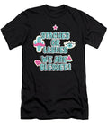 Gender Reveal Staches or Lashes We Are Blessed Noirty Designs T-Shirt