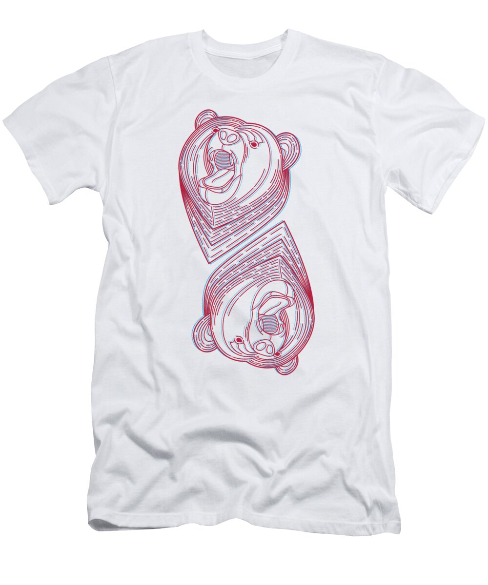 Geometric Bears Funny Gift Ideas T-Shirt