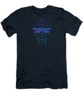 Geometric Blue Boho Dragonfly Laura Ostrowski T-Shirt