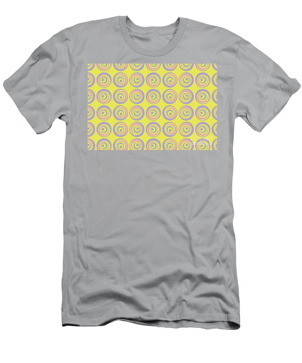 Geometric Wacky Circle Pattern V14 Color of the Year 2021 Illuminating Yellow and Accents Petite Patterns T-Shirt