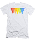 Geometric Watercolor Pattern Rainbow Triangles Olga Shvartsur T-Shirt