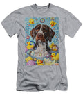 German Shorthaired Pointer Dog Frolicking in a Bubbly Bathtub Adrien Efren T-Shirt