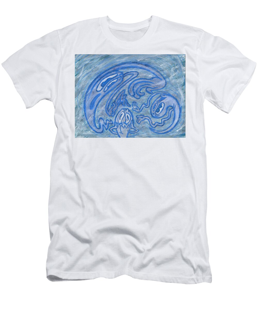 Ghost Spooking Ghosts Rayce Rapoza T-Shirt