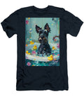 Giant Schnauzer Dog Frolicking in a Bubbly Bathtub Adrien Efren T-Shirt