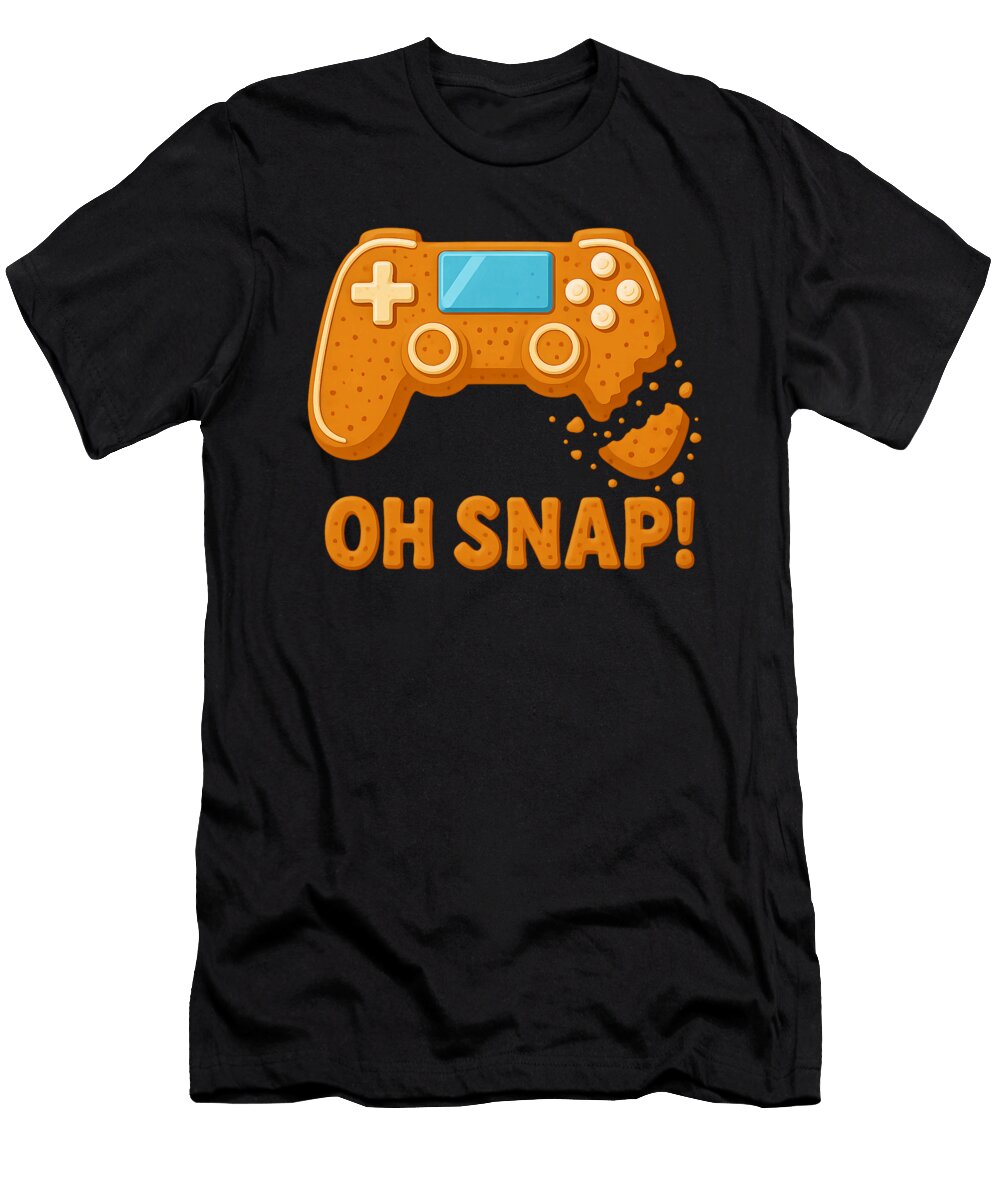 Gingerbread Video Game Oh Snap Christmas Kids Zyneu Gangd T-Shirt