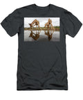 Giraffe Drinking Zimanga Private Game Reserve Ann Steve Toon Natureplcom T-Shirt