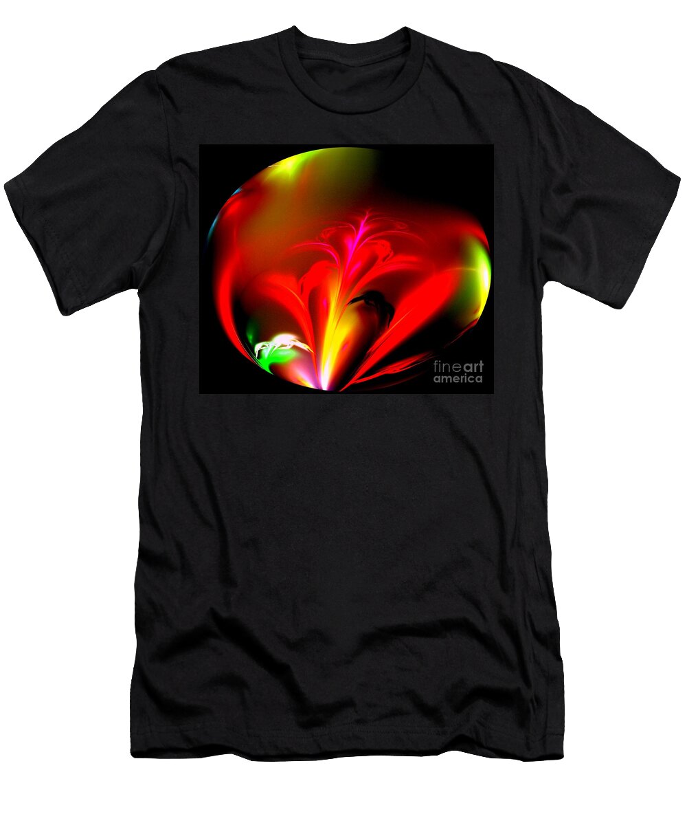 Glowing Neon Orb Renee Trenholm T-Shirt