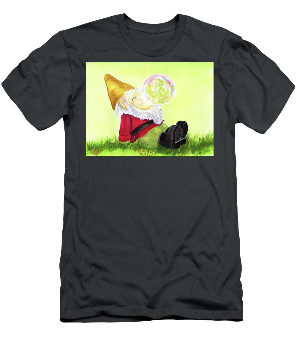 Gnome Bubbles Becky Gish T-Shirt