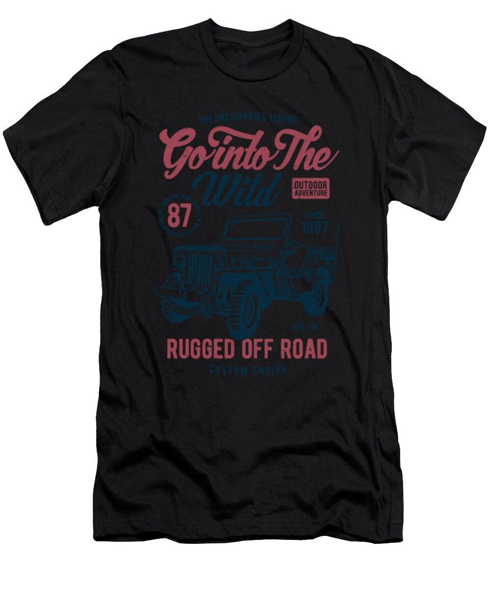 Go Into the Wild Rugged Off Road Jeep Tinh Tran Le Thanh T-Shirt