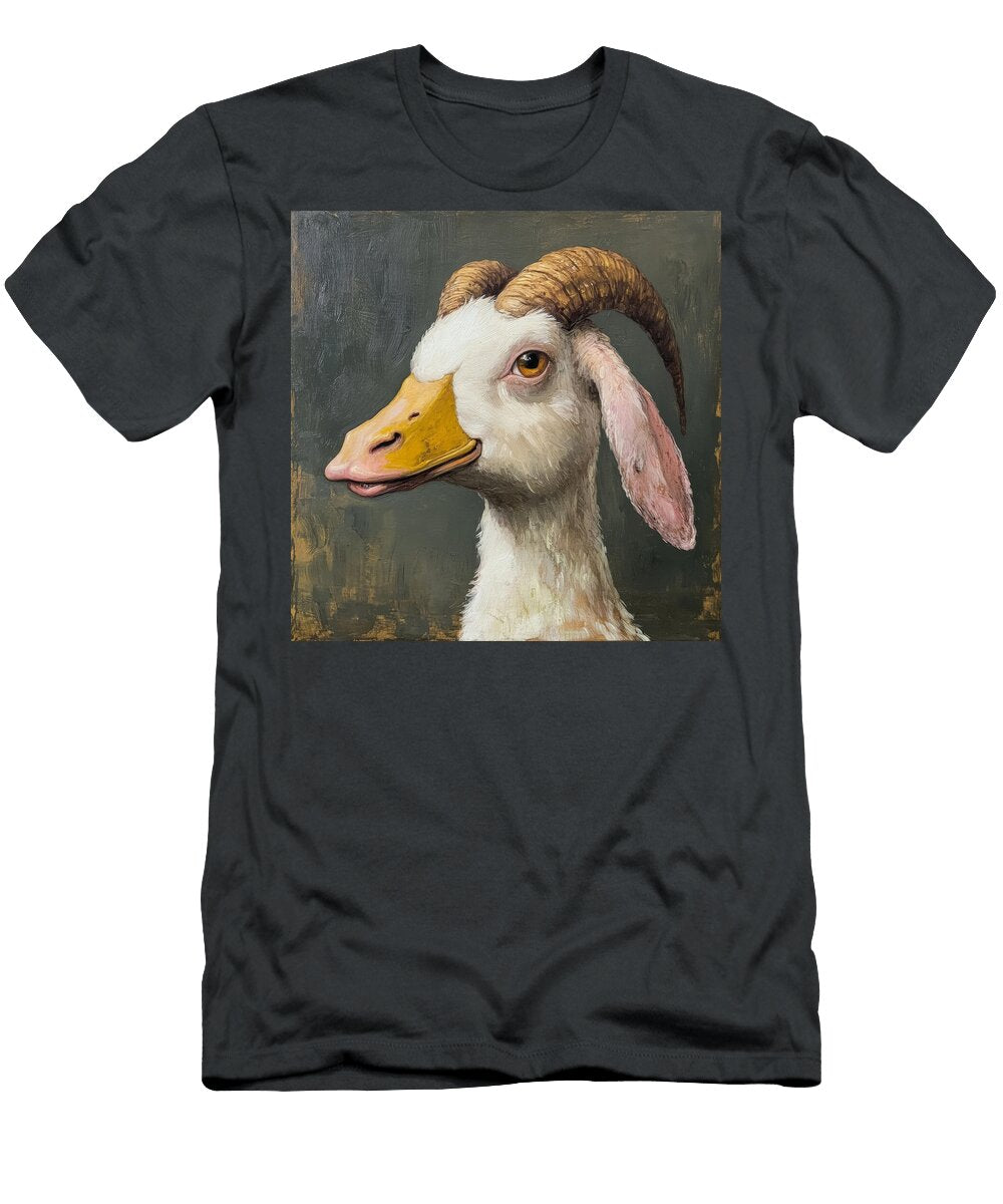 Goat with Duck Beak Portrait Ocasido Real T-Shirt