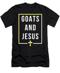 Goats and Jesus Christian Minimal Fun Animal Noirty Designs T-Shirt
