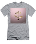 Gold Netted Veined Amaryllis on Rose Quartz N02278 Holy Rock Design T-Shirt