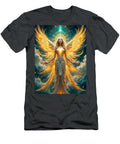 Golden Angel Goddess Divine Light Sacred Geometry Art David Enders T-Shirt
