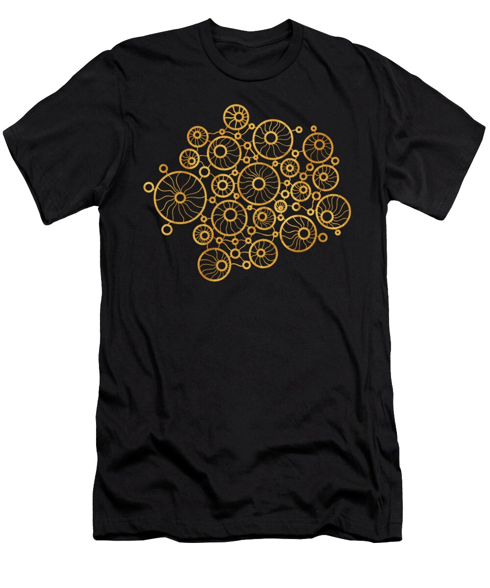 Golden Circles Black Frank Tschakert T-Shirt