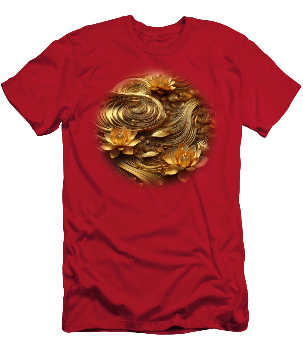 Golden Lotus Cindy Leaphart T-Shirt