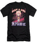 Goodness Astute Just a Girl Who Loves Anime Merch Anime Girl Manga Classic Fans Ezone Prints T-Shirt